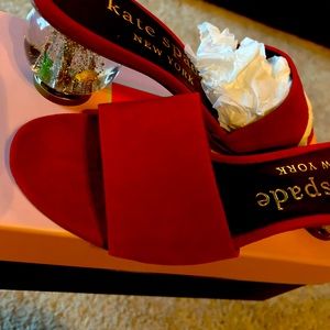 Kate Spade Polished Sandal-Red